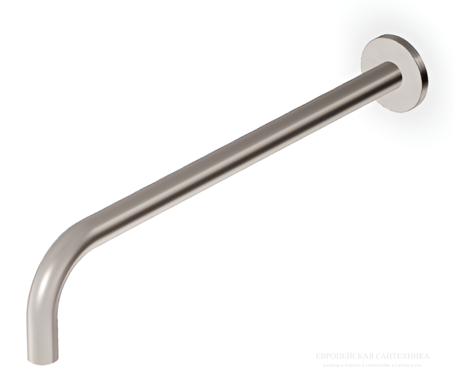 Держатель верхнего душа Zucchetti Delfi, L.350 мм, настенный, цвет Brushed Nickel