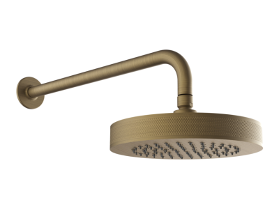 Верхний душ Gessi Inciso Ø220 мм, настенный, цвет Antique Brass