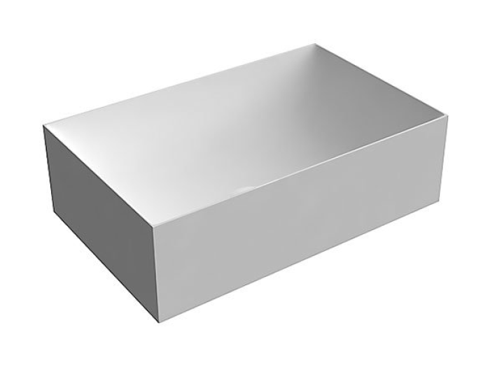 На изображении товар Раковина Antonio Lupi Stratos 630 х 400 x H188 мм, накладная или подвесная, цвет белый от официального представителя в Москве