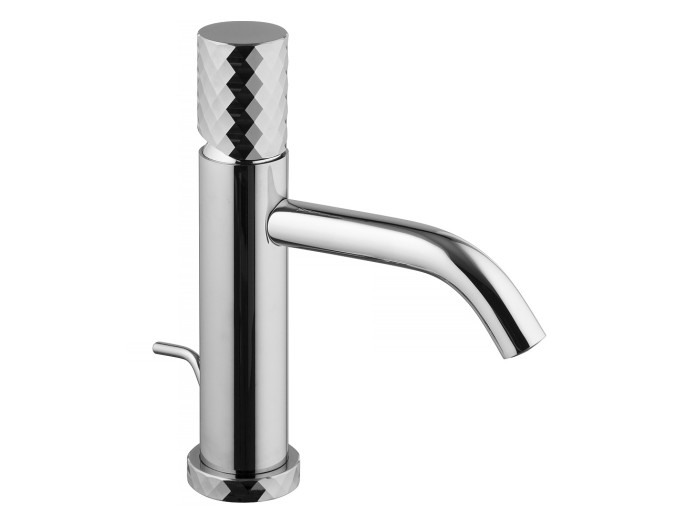 На изображении товар Cмеситель для раковины Carlo Frattini Spillo Tech, донный клапан, цвет хром от официального представителя в Москве