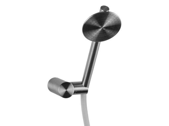 На изображении товар Кронштейн CeaDesign Free Ideas для ручного душа, регулируемый, цилиндрический Ø 18 мм, цвет сатинированная нержавеющая сталь от официального представителя в Москве