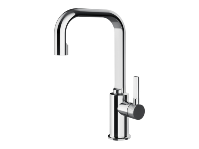 На изображении товар Смеситель для раковины Gessi Inciso, высокий, без донного клапана, высота 31 см, цвет хром от официального представителя в Москве
