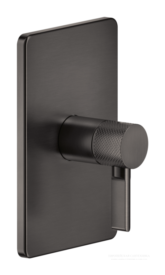 Смеситель для душа Gessi Inciso, встраиваемый, на 1 выход, цвет Black Metal Brushed PVD