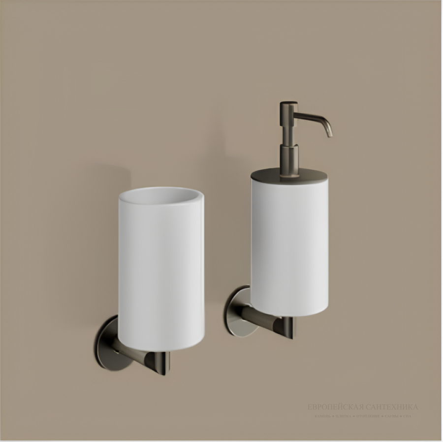 Дозатор Gessi Ingranaggio, настенный, цвет White/Finox Brushed Nickel - изображение 1