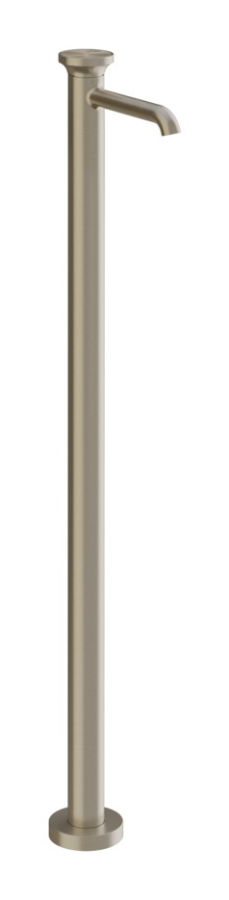 Смеситель для раковины Gessi Origini, напольный, без донного клапана, внешняя часть цвет Finox Brushed Nickel