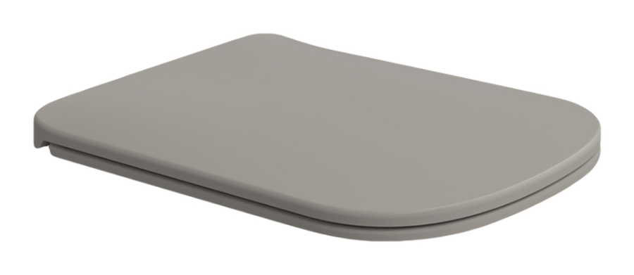 Сиденье для унитаза Flaminia Play Slim, быстросъёмное, с механизмом плавного закрывания soft-closing, цвет Cenere