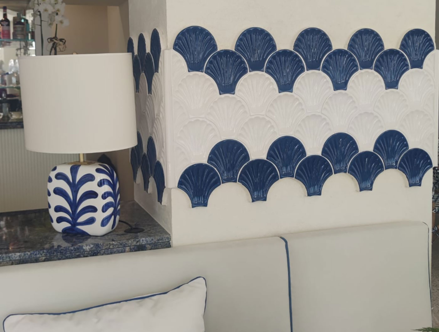 Sartoria Керамическая плитка Artigiana Le Conchiglie 05 Blu Glossy 15x15.5 - изображение 3
