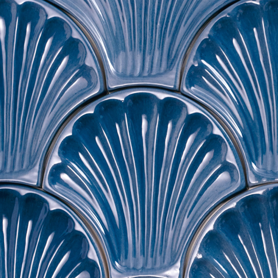 Sartoria Керамическая плитка Artigiana Le Conchiglie 05 Blu Glossy 15x15.5