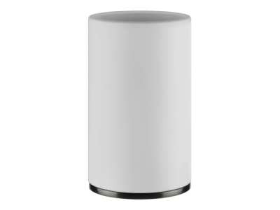 Стакан Gessi Inciso, настольный, ⌀75х127 мм, цвет White/Black Metal Brushed PVD