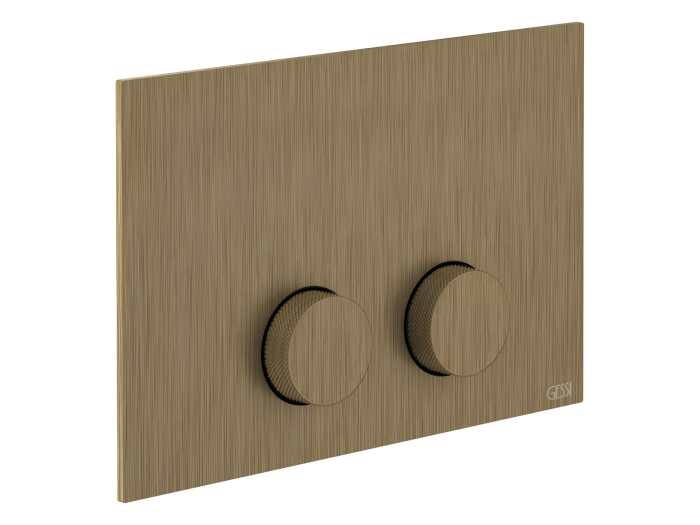 На изображении товар Клавиши смыва Gessi, для TECE (TECEProfil, TECEBox, TECEProfil Octa 2, TECEConstruct), цвет Antique Brass от официального представителя в Москве