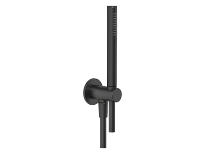 Ручной душ Gessi Anello, с держателем и шланговым подсоединением, цвет Matte Black