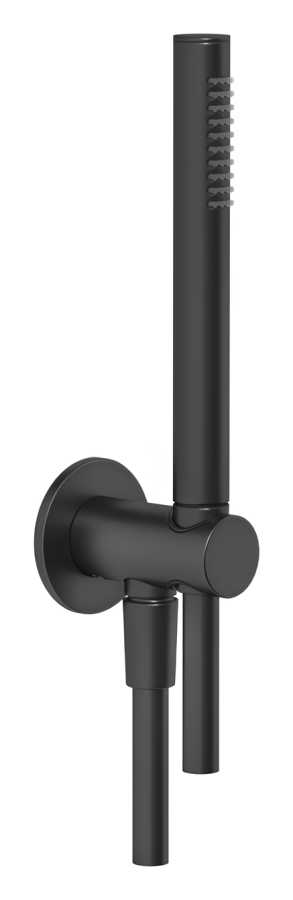 Ручной душ Gessi Anello, с держателем и шланговым подсоединением, цвет Matte Black