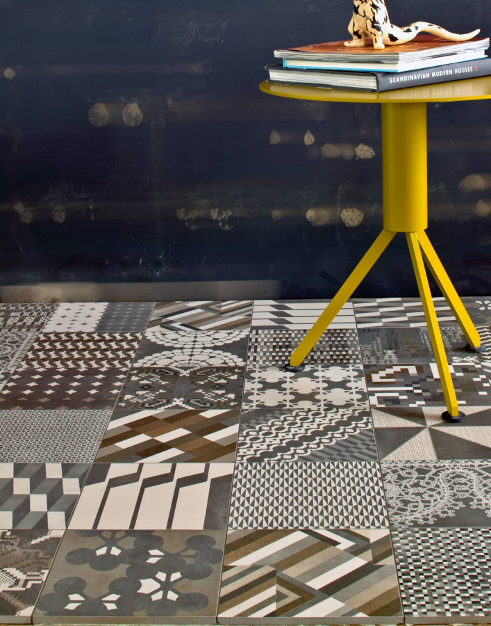 Mutina Керамогранит Azulej Flores Nero 20x20 - изображение 3