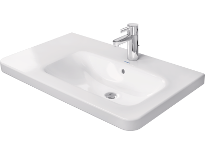 Раковина Duravit DuraStyle для мебели, 800х480 мм, чаша справа, с переливом, с 1 отверстием под смеситель, цвет белый