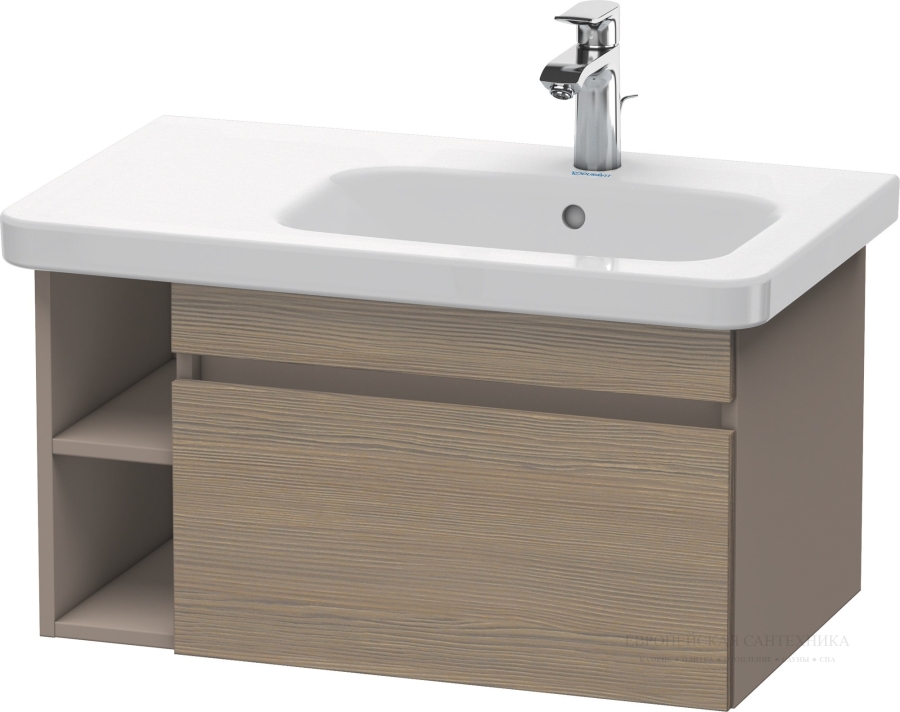 Раковина Duravit DuraStyle для мебели, 800х480 мм, чаша справа, с переливом, с 1 отверстием под смеситель, цвет белый - изображение 3