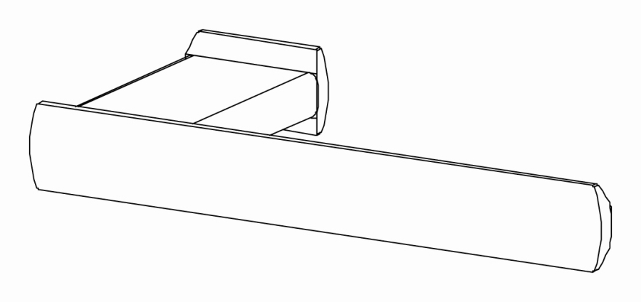 Бумагодержатель CEA Design Ayla, настенный, без крышки, монтаж слева, цвет сатинированная сталь