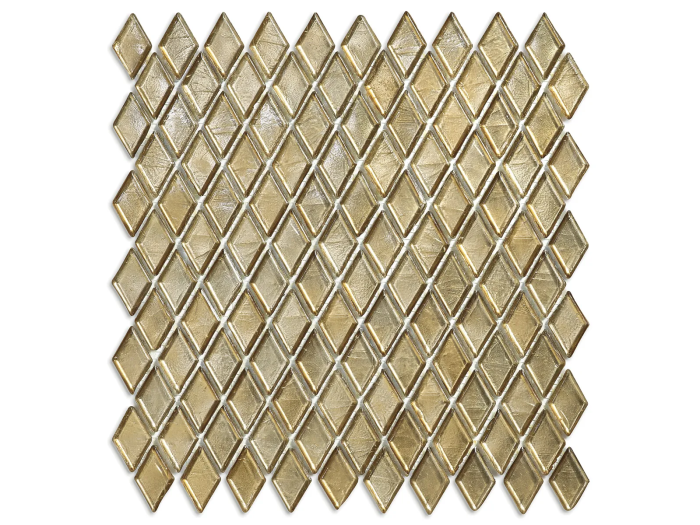 На изображении товар Sicis Стеклянная мозаика Diamond ITEM H1 Mavinga chips size 23х40 mm sheet size 229x272 mm от официального представителя в Москве