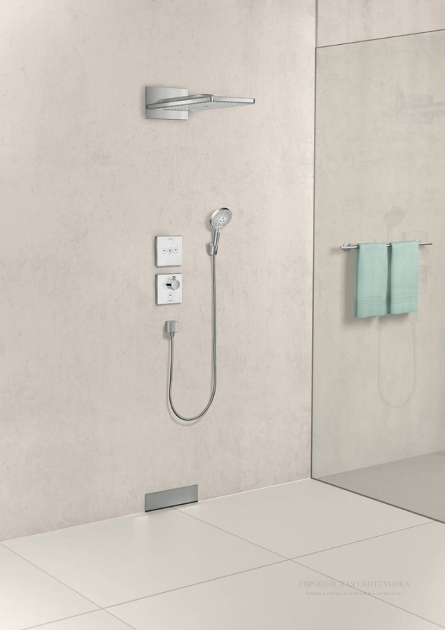 Шланговое подсоединение Hansgrohe Fixfit Square, обратный клапан 1/2’, цвет хром - изображение 1