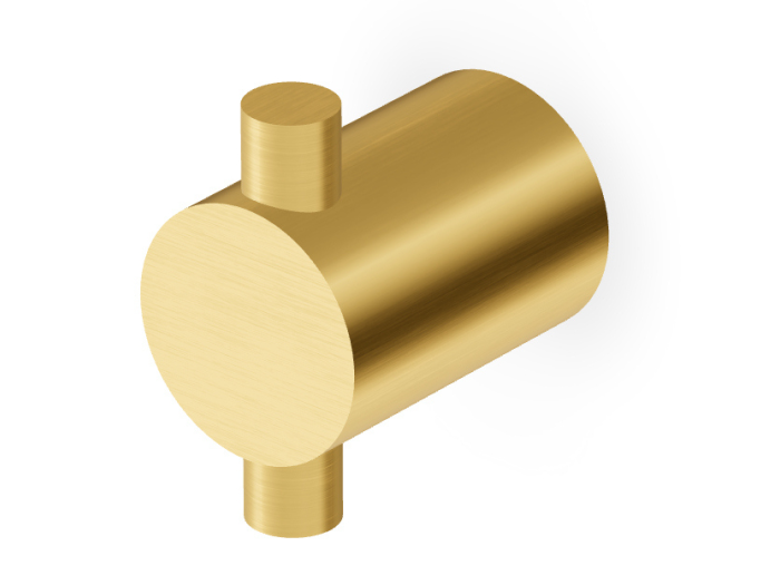 На изображении товар Крючок Zucchetti Helm, настенный, цвет Brushed Gold PVD от официального представителя в Москве