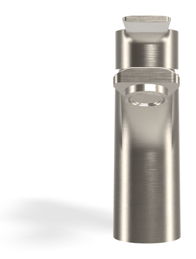 Смеситель для раковины Carlo Frattini Mast, однорычажный, с донным клапаном 1"1/4 с переливом, 2 гибкими шлангами, Н-146 мм, цвет никель брашированный - изображение 1