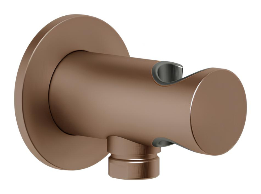 Шланговое подсоединение Gessi, с держателем лейки, цвет Copper Brushed PVD