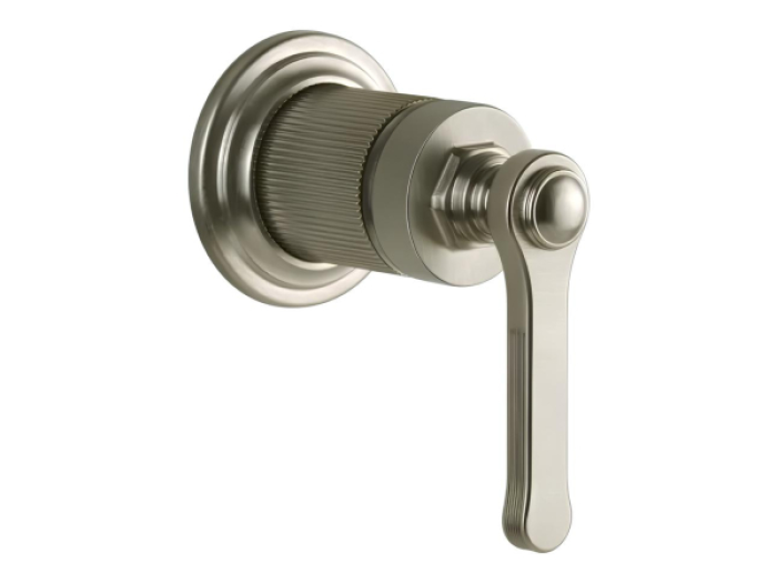 На изображении товар Смеситель Gessi Venti20, настенный, на 1 выход, встраиваемый, цвет Finox Brushed Nickel от официального представителя в Москве