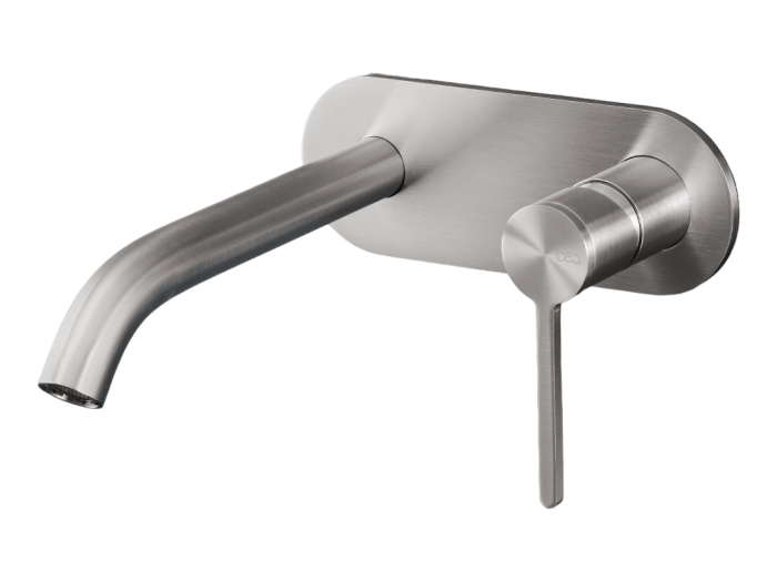 На изображении товар Смеситель для раковины Ceadesign Innovo, настенный (185 мм), внешняя часть, цвет светлое золото сатинированное от официального представителя в Москве