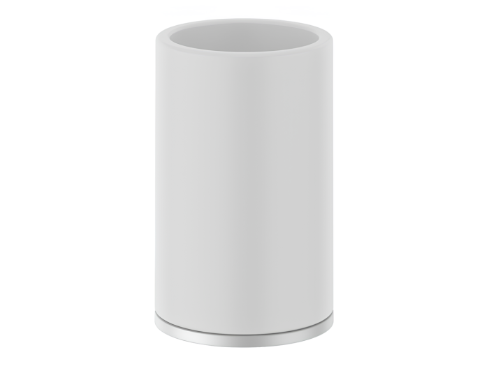 На изображении товар Стакан Gessi Inciso, настольный, ⌀75хh127 мм, цвет Matte White от официального представителя в Москве