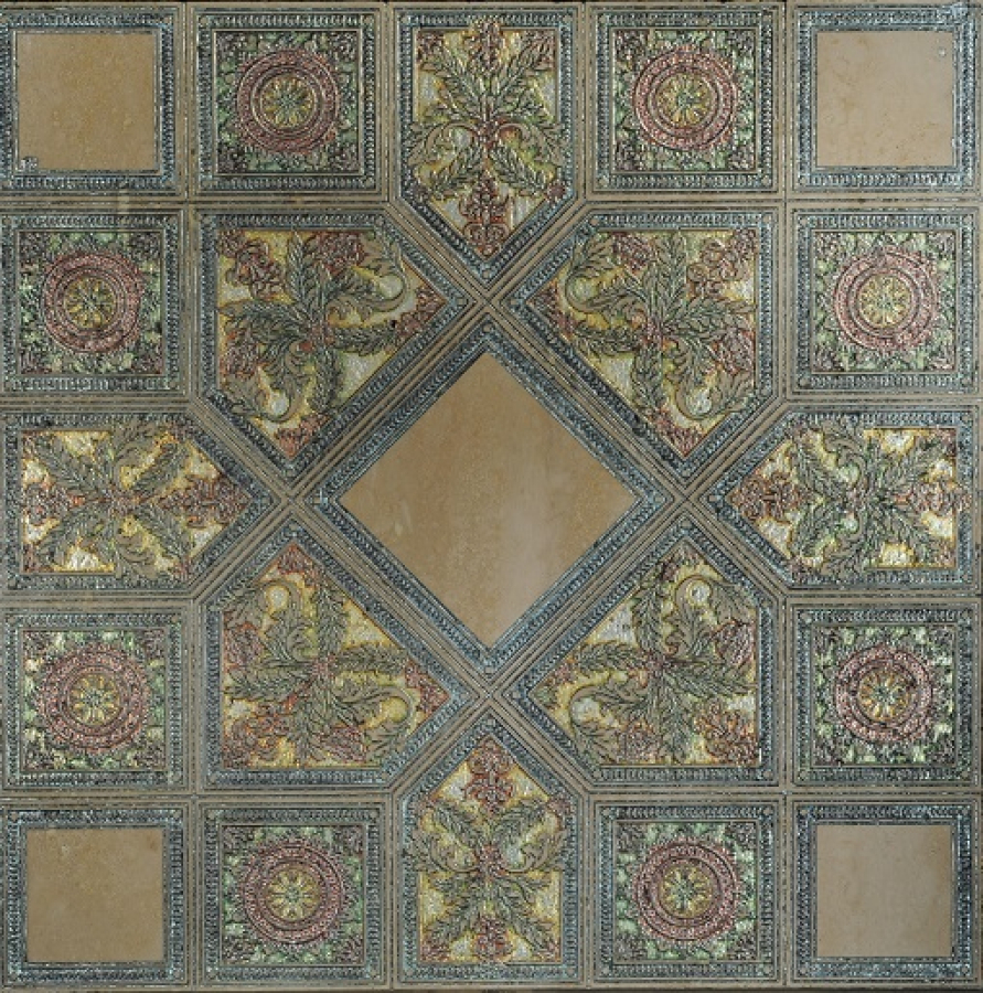Akros Venezia Камень Axioma Tonos T Travertino classico Silver 40X40X1