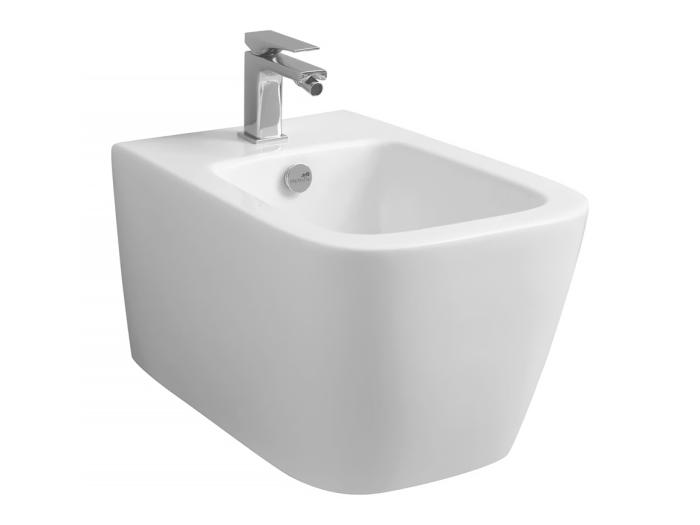 На изображении товар Биде Artceram A16360х520 мм, подвесное, 1 отверстие для смесителя, перелив, крепление с комплекте, цвет белый глянцевый от официального представителя в Москве