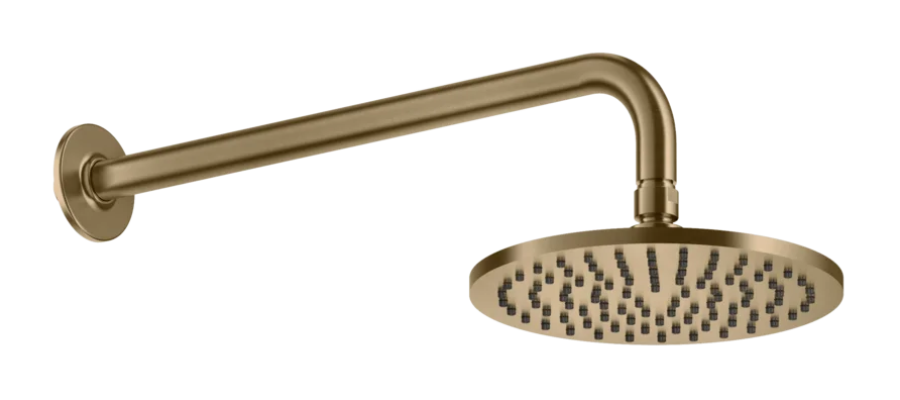 Верхний душ Gessi Inciso, Ø200 мм, настенный, цвет Warm Bronze Brushed PVD
