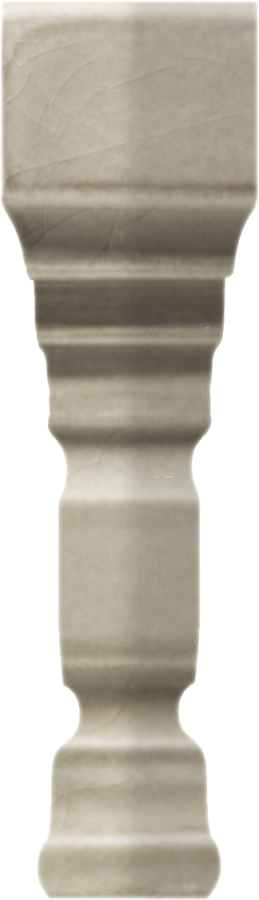 CERAMICHE GRAZIA Угловой элемент EPOQUE ANGOLO TERMINALE DECO 12X2 GREY CRAQUELE