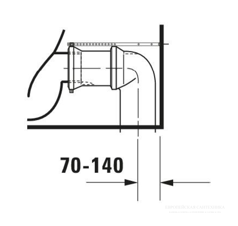 Комплект подключения Vario Duravit, цвет белый - изображение 2