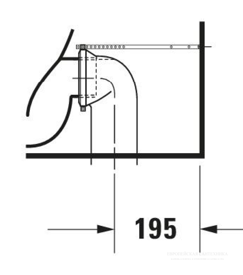 Комплект подключения Vario Duravit, цвет белый - изображение 1