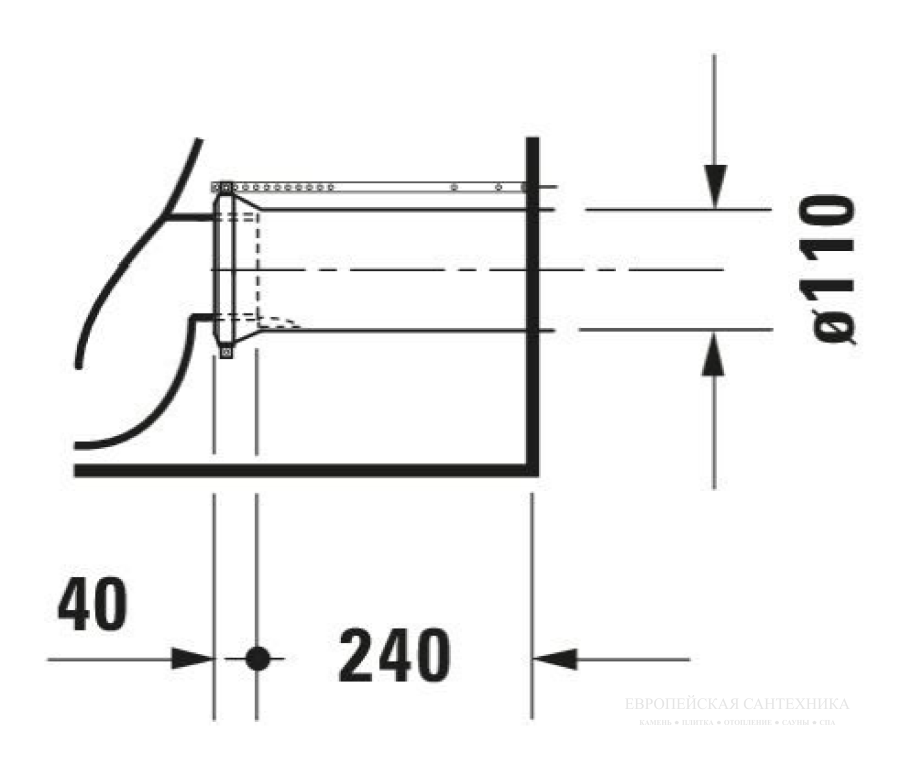 Комплект подключения Vario Duravit, цвет белый