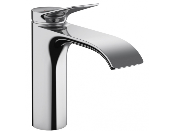 На изображении товар Смеситель для раковины Hansgrohe Vivenis, ComfortZone 110, однорычажный, с донным клапаном, цвет хром от официального представителя в Москве