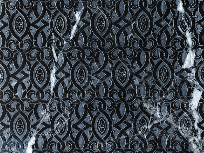 На изображении товар Akros Venezia Камень Dogma Light Erodios LN Nero Marquinia Naturale 30,5x30,5x1 от официального представителя в Москве