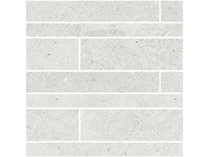 На изображении товар TerratintaCeramics Мозаика, керамогранит Lagom Matt White Brick Wall Mosaic 30x60 / 9.5 от официального представителя в Москве