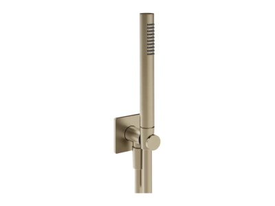 Ручной душ Gessi Inverso, с шланговым подсоединением со встроенным держателем и лейкой, цвет Finox Brushed Nickel
