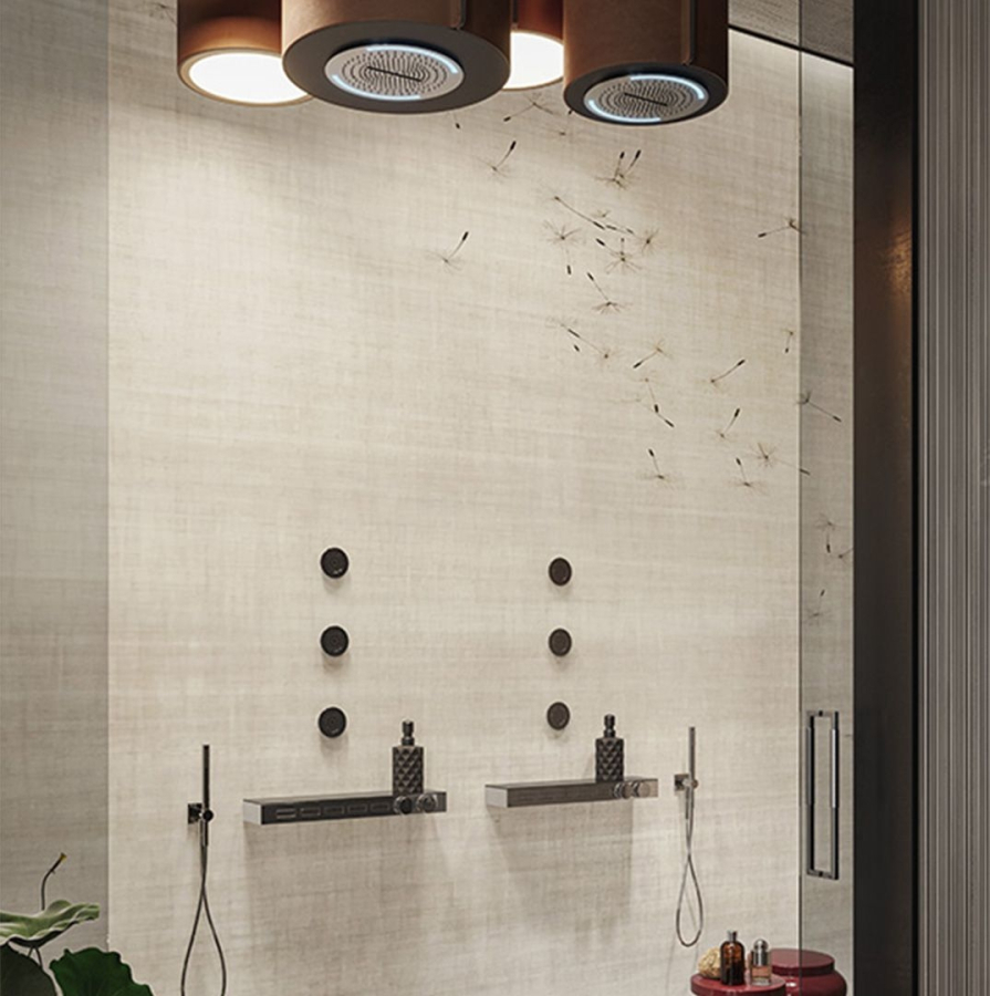 Ручной душ Gessi Inverso, с шланговым подсоединением со встроенным держателем и лейкой, цвет Finox Brushed Nickel - изображение 1