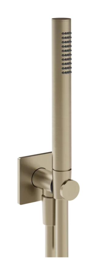 Ручной душ Gessi Inverso, с шланговым подсоединением со встроенным держателем и лейкой, цвет Finox Brushed Nickel