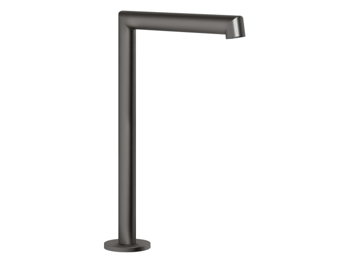 На изображении товар Излив Gessi Ingranaggio, отдельностоящий, высокий, цвет Black Metal Brushed PVD от официального представителя в Москве