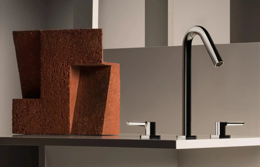 Смеситель для раковины Zucchetti Medameda, на 3 отверстия, низкий излив Н. 200 мм, аэратор, с донным клапаном, цвет хром - изображение 3