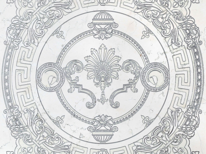 На изображении товар Akros Venezia Камень Luxurious Hellenic DIM Biancone Grey 40X40X1 от официального представителя в Москве