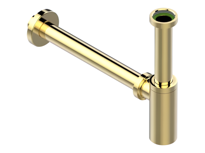На изображении товар Сифон THG Tous Styles, для раковины, бутылочный, цвет золото от официального представителя в Москве