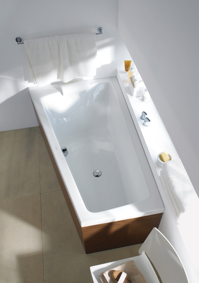 Ванна Duravit Paiova, встраиваемая, 1700x1000 мм, наклон слева, цвет белый - изображение 2