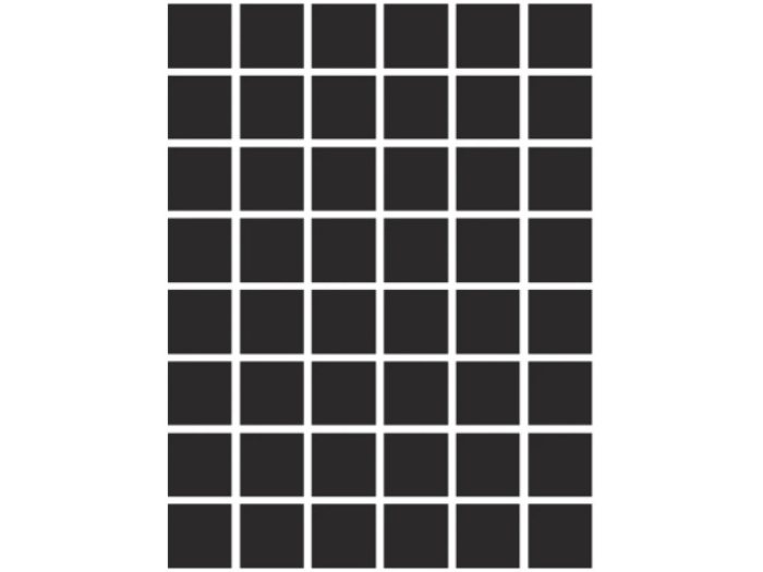 На изображении товар Etruria Керамогранит Xxs Quadrato 5X5 Su Rete Monocolore Nero от официального представителя в Москве