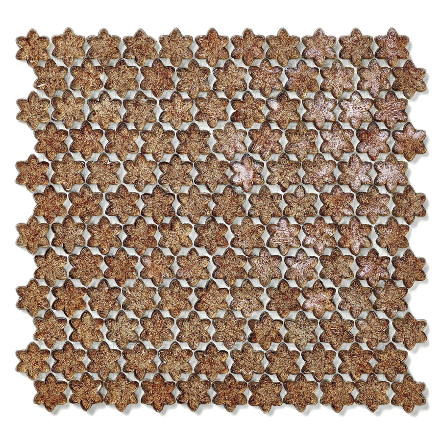 Sicis Смальтовая мозаика Petites Fleurs F29 Stapelia sheet-size 316x293 mm