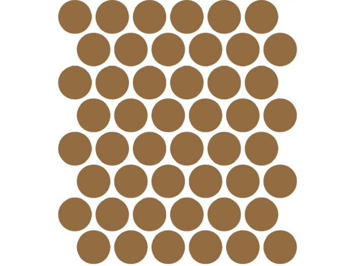 На изображении товар Etruria Керамогранит XXS-3D Cerchio 3D 5Х5 Biscotto Su Rete Monocolore 33Х37 от официального представителя в Москве