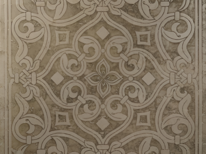 На изображении товар Akros Venezia Камень Decorative Art Cattedrale M1052 Botticino 40X40X1 от официального представителя в Москве